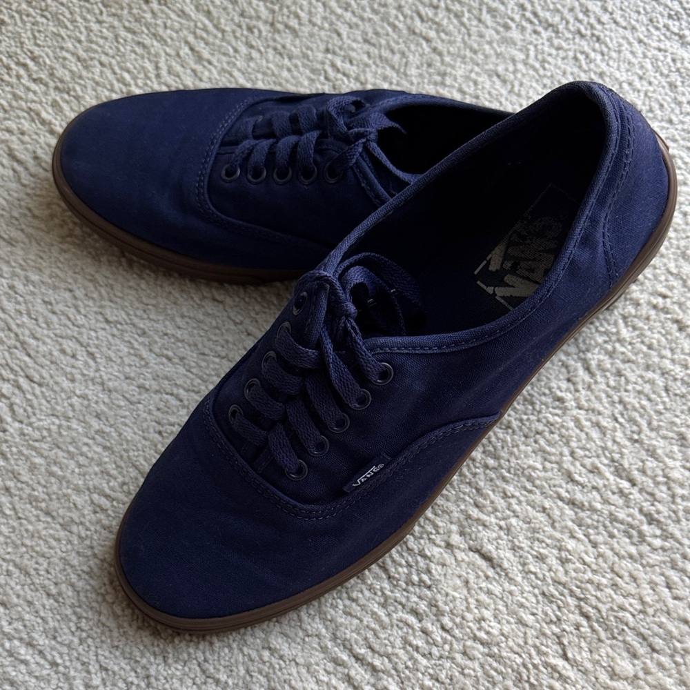 Women Vans Navy Canvas Shoes